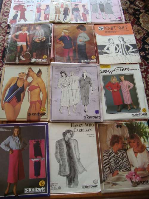 14 x KNITWIT and VALUE SEWING PATTERNS - 1 bid for all !!!