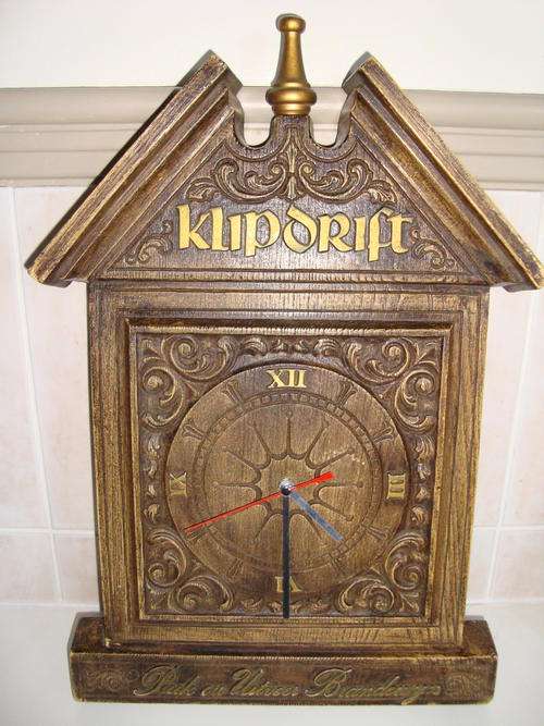 KLIPDRIFT BRANDY  WALL CLOCK - dont find these anymore !!!
