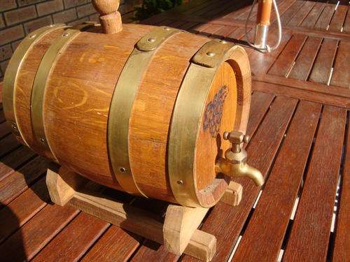 lovely WINE BARREL on STAND  for your man cave - never used !!!!