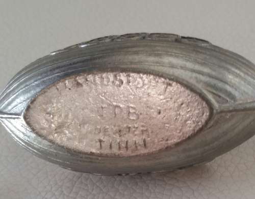 vintage NORGE VIKING BOAT with SPOON for the use of SALT  made by HANDSTOPE
