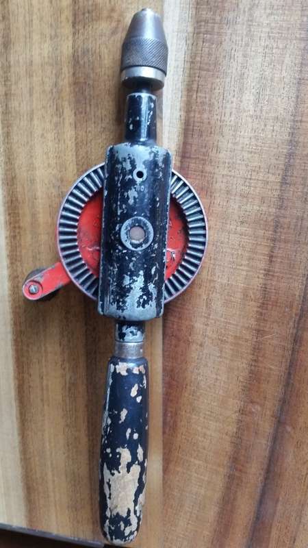 vintage QUALCAST CLIPPER hand drill made in ENGLAND