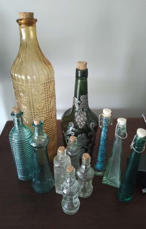 lot of different bottles