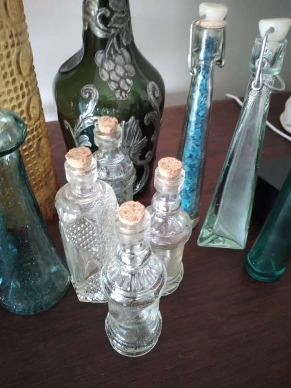 lot of different bottles