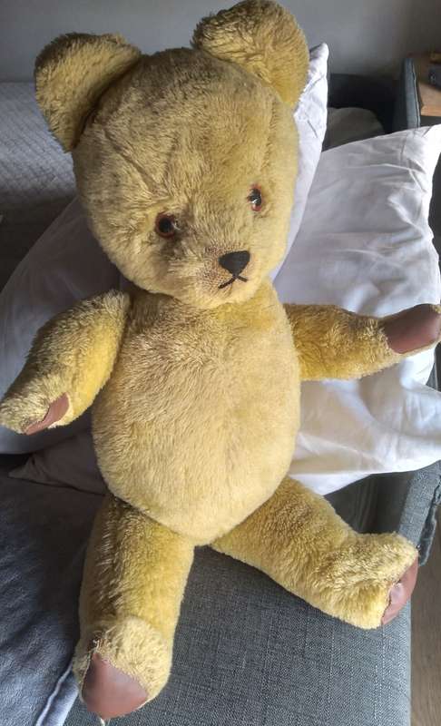 vintage Teddy Bear with moveable neck arms and legs