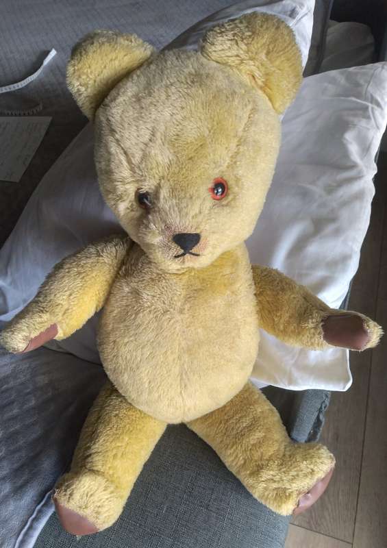 vintage Teddy Bear with moveable neck arms and legs