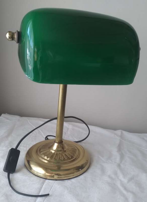 Bankers lamp...needs plug and bulb