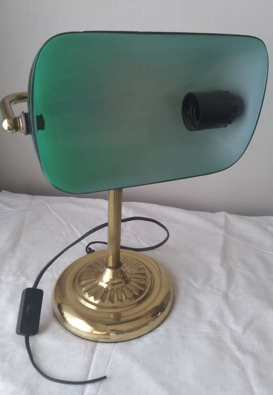 Bankers lamp...needs plug and bulb