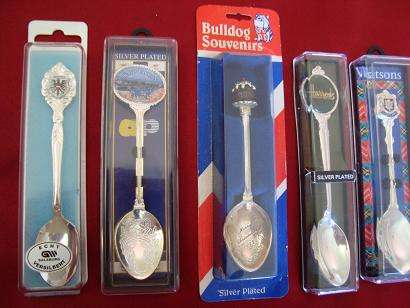 SOUVENIR SPOONS MIXED LOT - silver plated