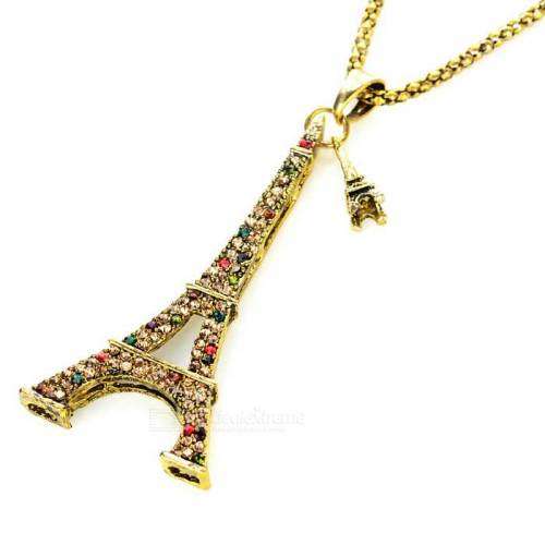 EIFFEL  TOWER  PENDANT NECKLACE