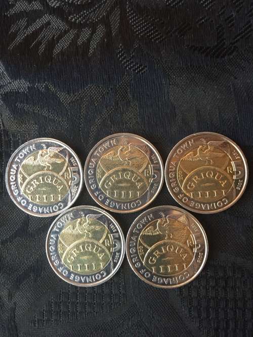 2015  EXCELLENT  CONDITION  R5  GRIQUA  TOWN  COINS