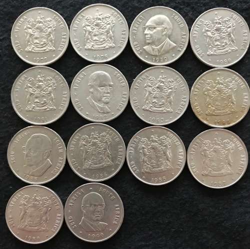 COMPLETE R1 NICKLE SET FROM 1977 to 1990 # SECOND DECIMAL ISSUE