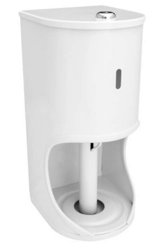 2 ROLL METAL TOILET ROLL  HOLDER /DISPENSER