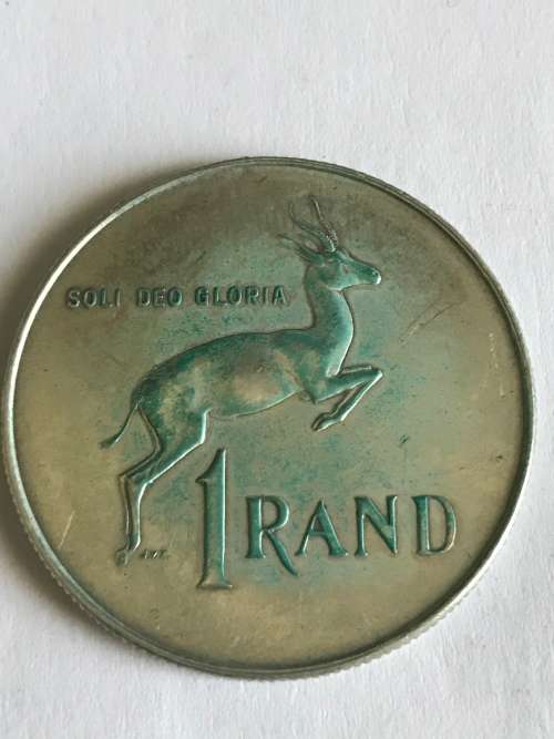 1966  AFRIKAANS  R1 SILVER  CONTENT 12g  PURE SILVER