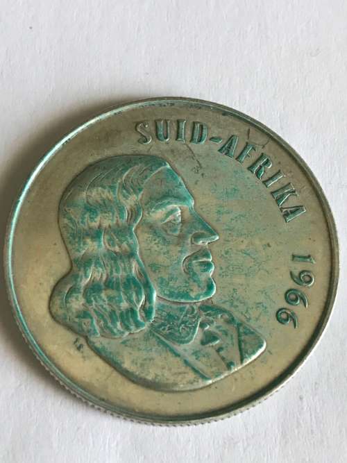 1966  AFRIKAANS  R1 SILVER  CONTENT 12g  PURE SILVER