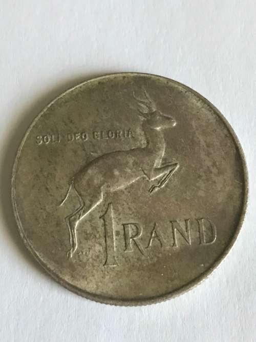 1966  AFRIKAANS  R1 SILVER  CONTENT 12g  PURE SILVER