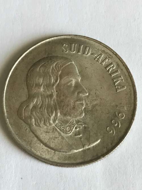 1966  AFRIKAANS  R1 SILVER  CONTENT 12g  PURE SILVER