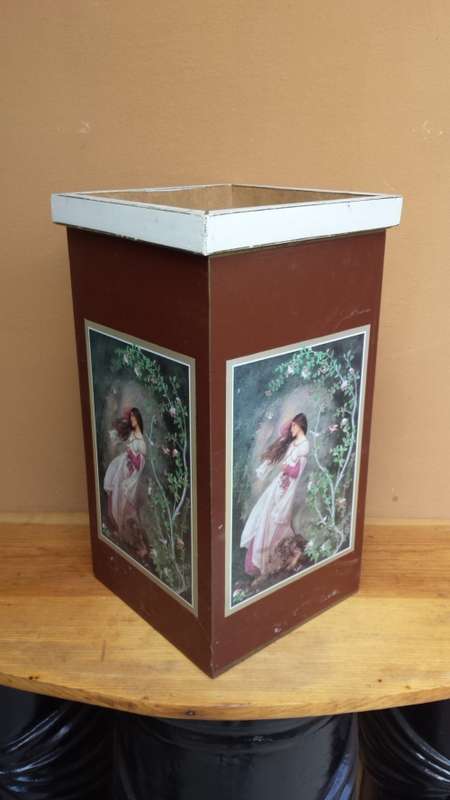 Lovely decoupage umbrella stand.