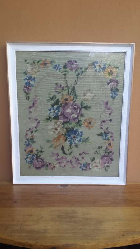 Beautiful old floral tapestry.