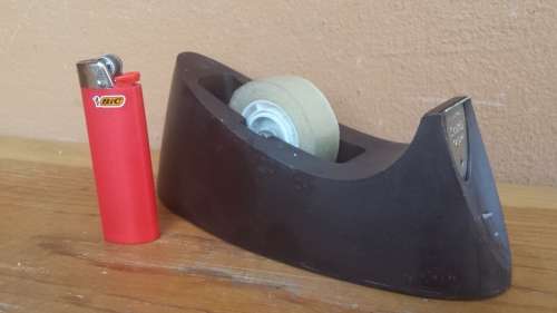 Small old tape dispenser.