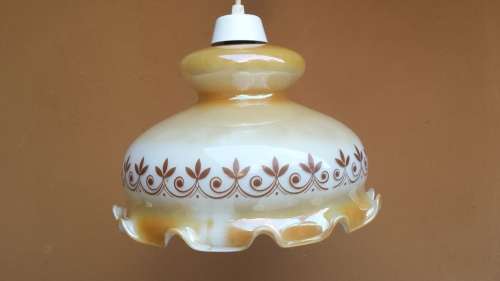 Beautiful retro glass ceiling light