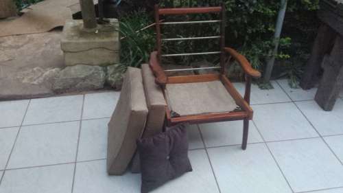 Lovely old wooden arm chair.
