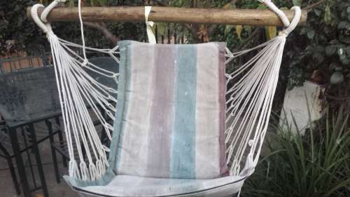 Awesome hanging chair.