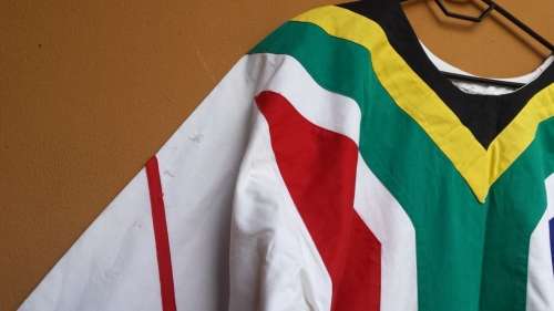 Lovely SA flag dress.