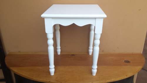 Lovely white side table.