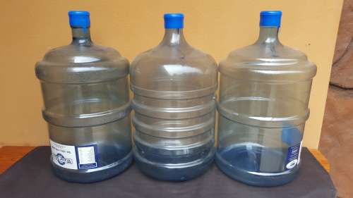 Set of 3 20lt water bottles.