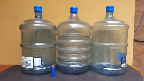 Set of 3 20lt water bottles.