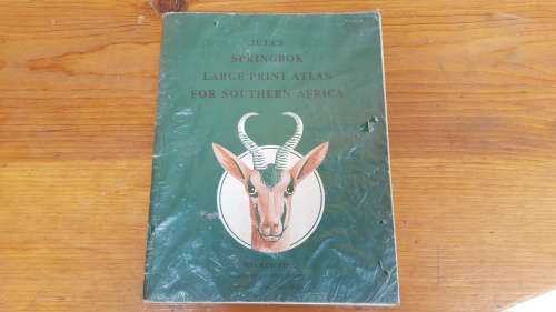 Old Juta`s Springbok atlas.