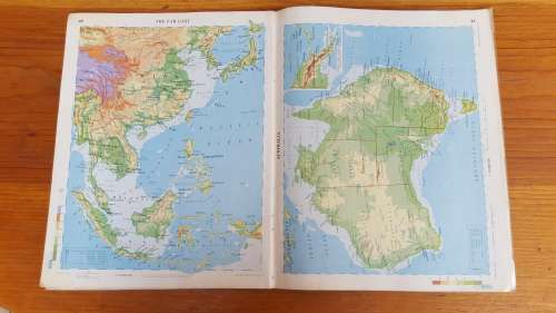 Old Juta`s Springbok atlas.