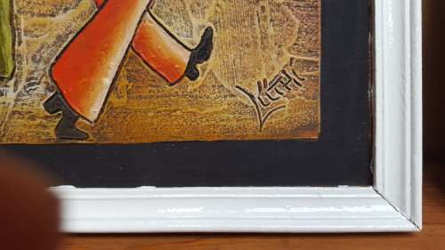 Beautiful pair of signed art pieces.
