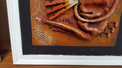 Beautiful pair of signed art pieces.