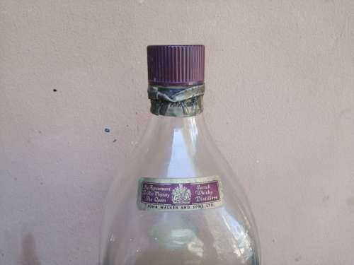 Large Johnnie Walker bottle and 2 glasses.