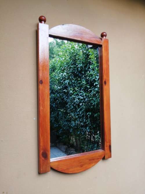 Beautiful oregan pine wall mirror.
