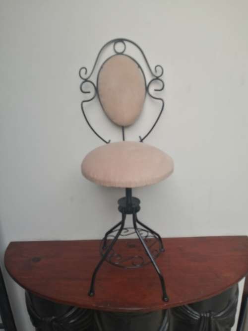 Beautiful, decorative metal bordoux chair.
