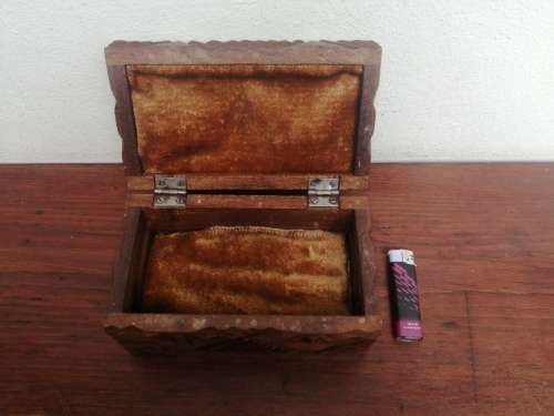 Beautiful, small carved wooden box.