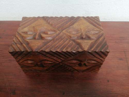 Beautiful, small carved wooden box.
