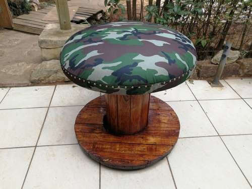 Awesome cable reel round seat.