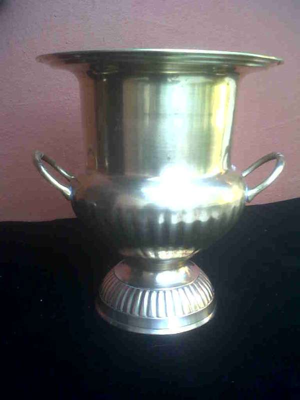 LARGE OLD BRASS VASE