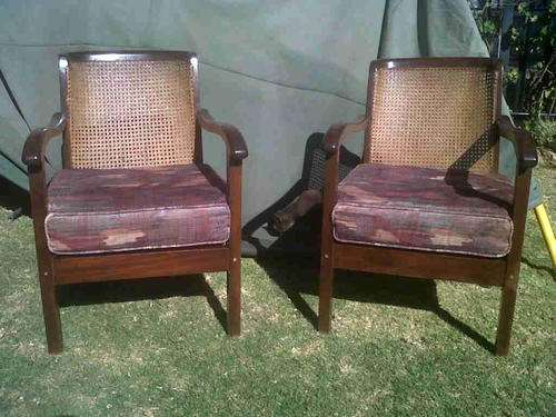 BEAUTIFUL PAIR OF RATTEN OCCATIONAL CHAIRS