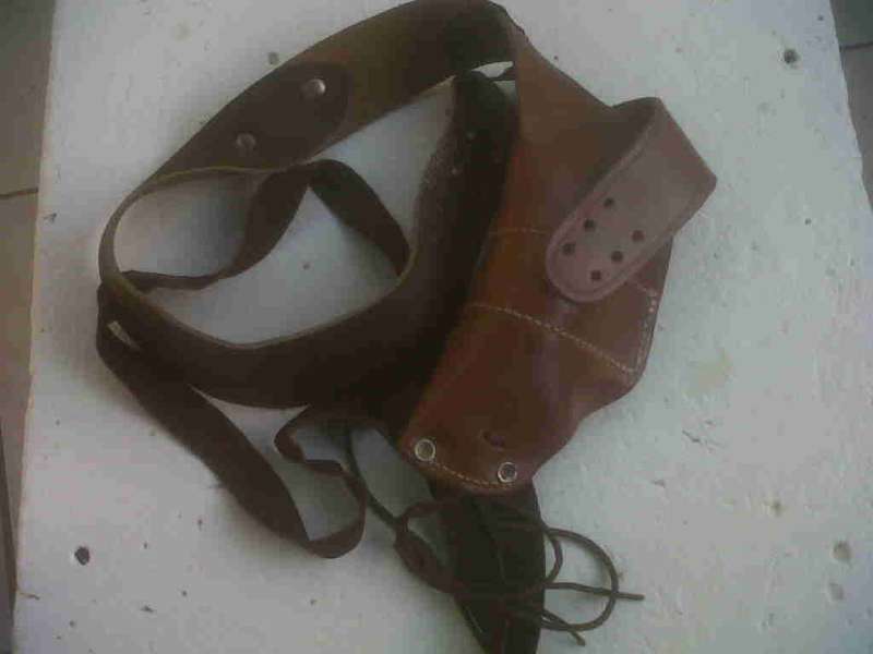 Leather gun holster.