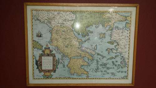 Old framed map.