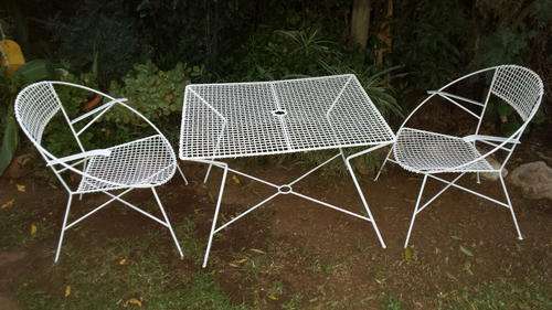 Old metal garden set