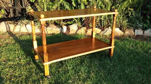 Beautiful wooden tea trolley.