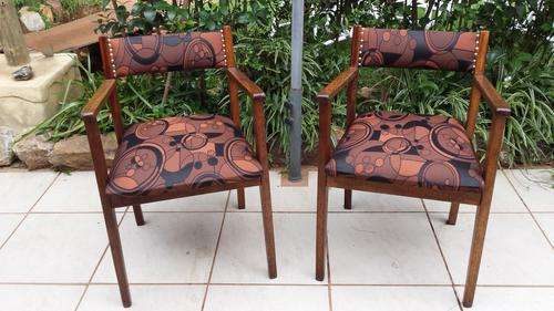 Pair of old matching Retro chairs.