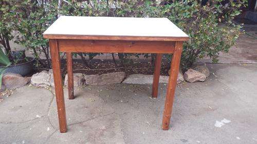 Old pine kitchen table.