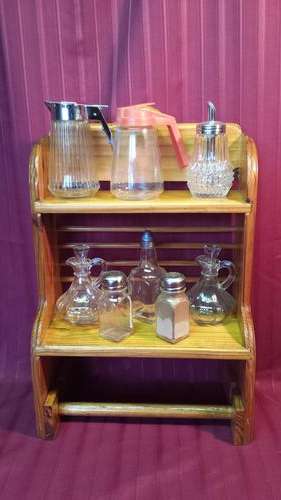 Old collection of condiment holders.
