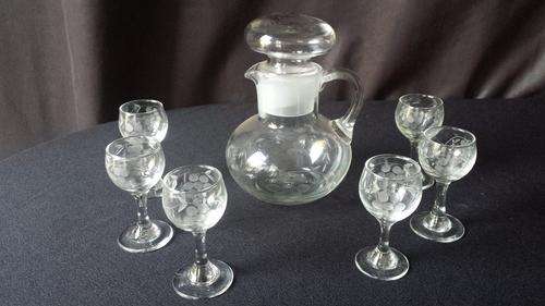 Grape glass shots set.